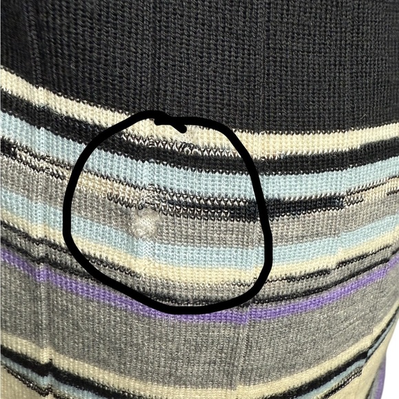 Missoni Zigzag Knit Tube Top in Purple and Black Size Small - Picture 6 of 11